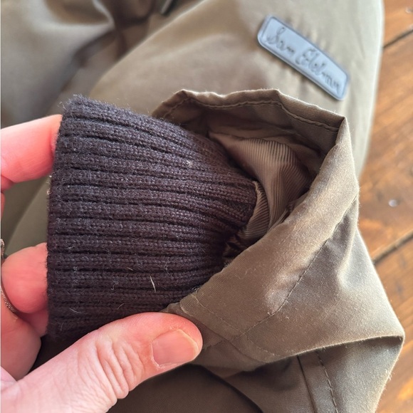 Sam Edelman Army Green Long Women's  Faux Fur Hooded Down Puffer Jacket Size XS - Picture 8 of 15